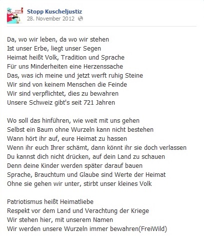 FreiWild Text eidgenoessische Version