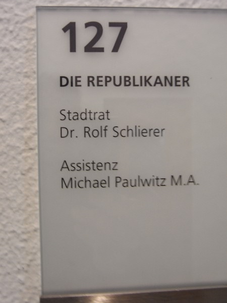 Schlierer, Rolf als Stadtrat