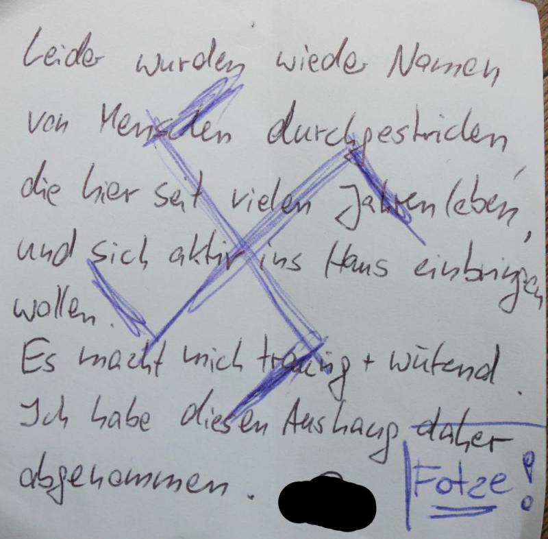 Sexistische Übergriffe / Häusliche Gewalt in Wohnprojekt