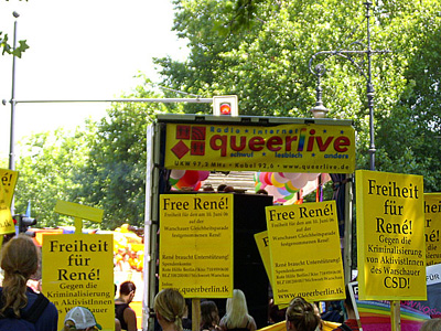 Proteste beim Berliner CSD