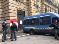 Räumung des Blocco Studentesco Sitz an der Piazza Perin del Vaga am 23.03.2015 in Rom  (Foto: La Republica)