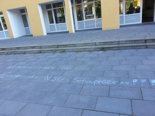 19. Mai 2014, NSU-Schmiererei