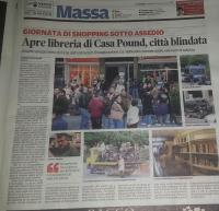 CasaPound Einweihung - Libreria non conforme in Massa, 14.05.2016