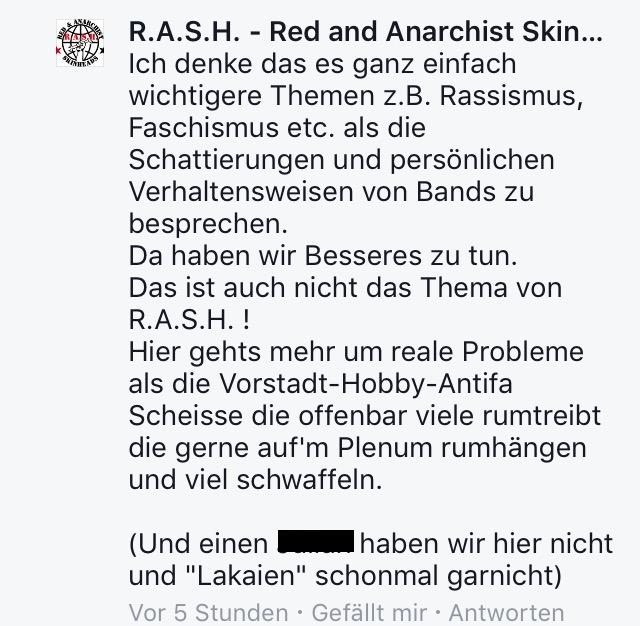 Ist das noch RASH oder kann das weg? 8