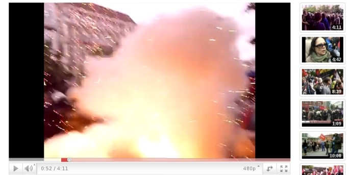 Wumm: Aus nächster Nähe aufgenommenes Detonationsvideo Foto: Screenshot: youtube.com