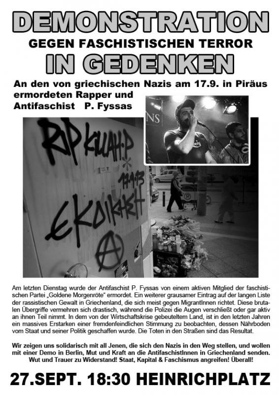 Antifa-Demo am 27.9. in Berlin