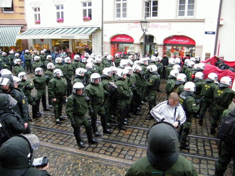 Antifaschistische Demonstration am 14. November 2009 in Freiburg