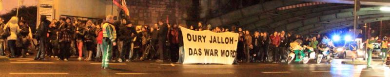 250 Menschen auf Oury-Jalloh Demo in Köln - 8