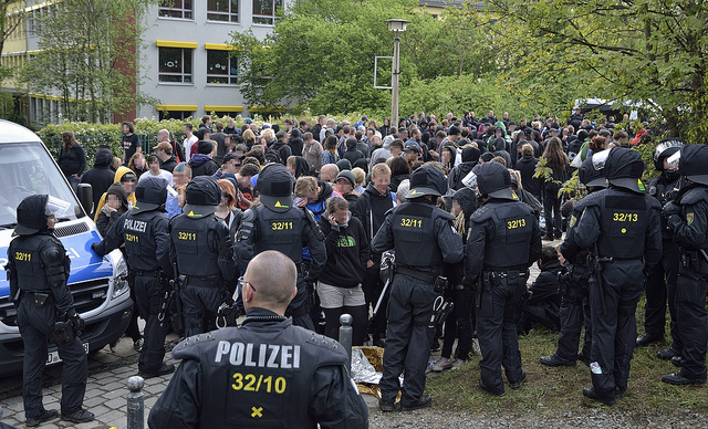 Polizeikessel in Plauen