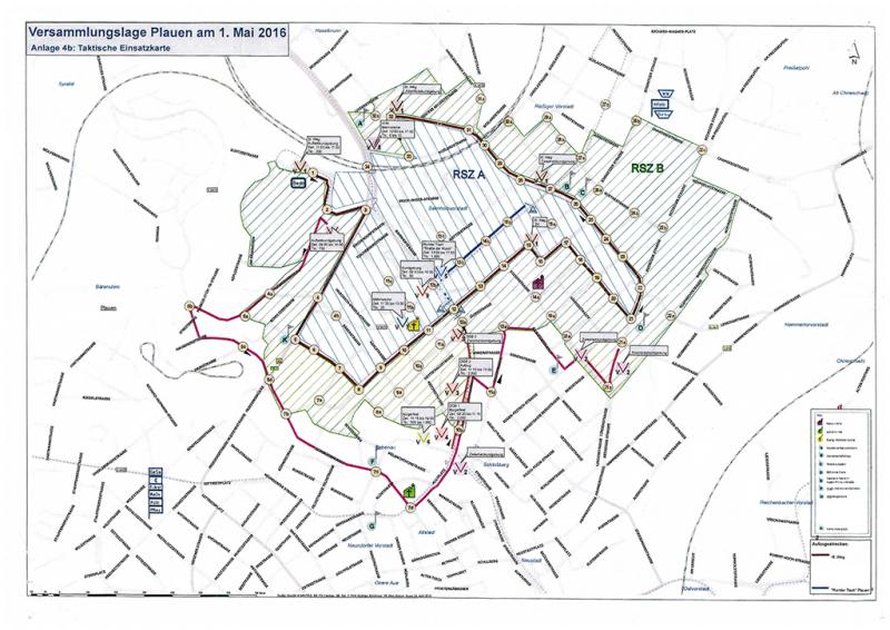 Versammlungsplan - taktische Einsatzkarte