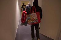 Refugees besetzten DGB-Haus: Pizzen statt Papiere Foto: Quilombofotos 5