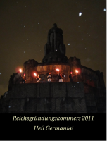 Reichsgründungskommers vor dem Hamburger Bismarckdenkmal im Januar 2011