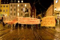 Banner am Bertoldsbrunnen