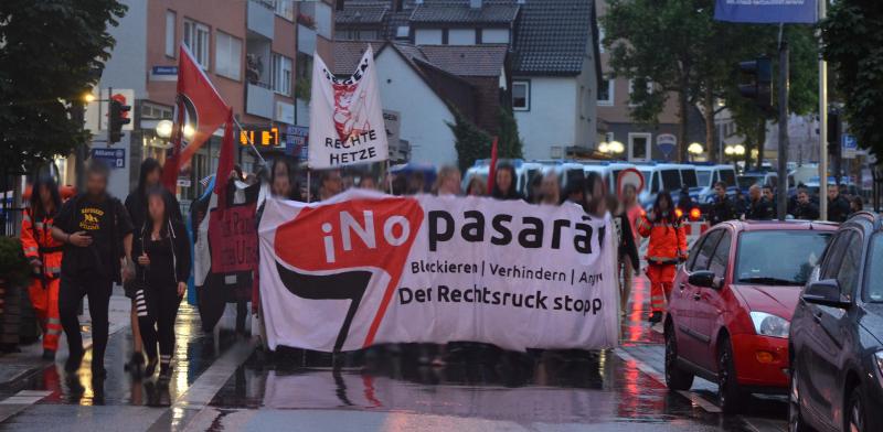 Spontan-Demo nach den Protesten