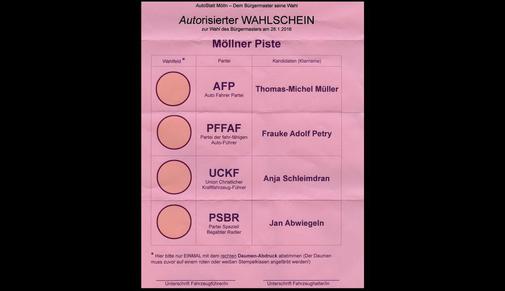 Gefälschter Wahlschein