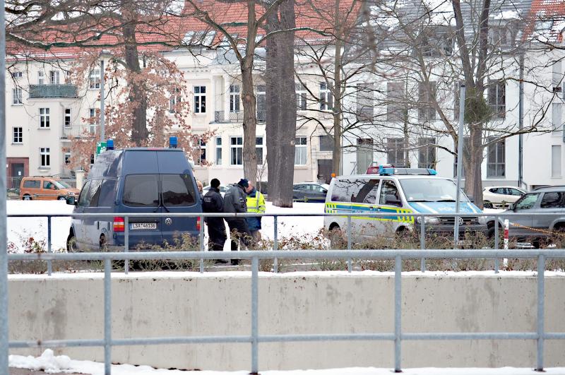 Die Spurensicherung der Polizei ist vor Ort.