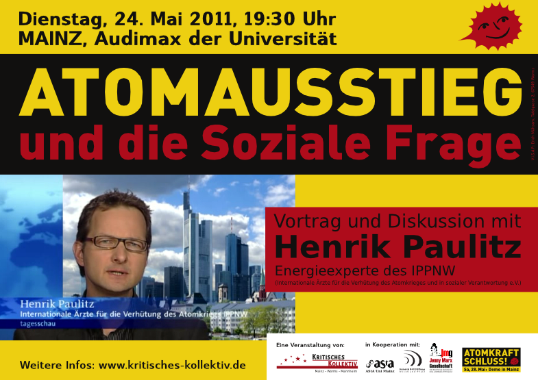 Plakat zur VA mit Henrik Paulitz