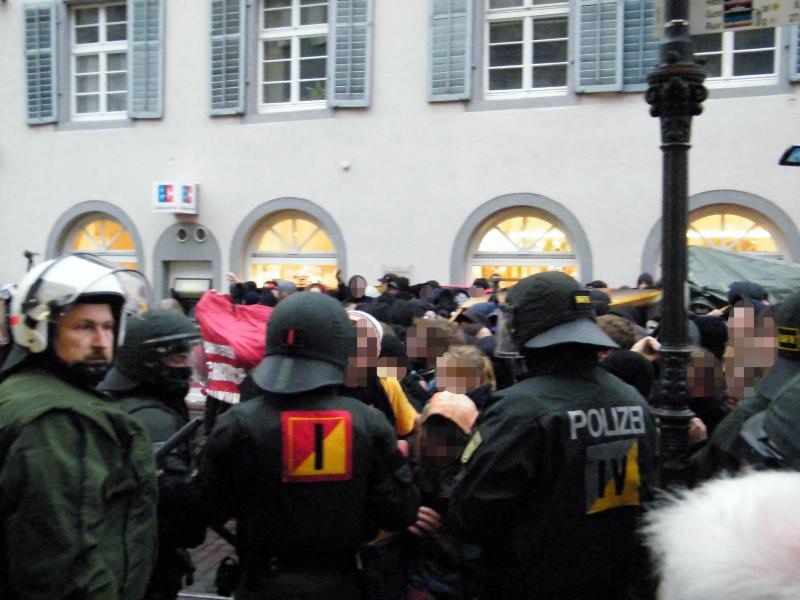 Antifaschistische Demonstration am 14. November 2009 in Freiburg