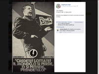 Screenshot: CasaPound Chieti facebook-site