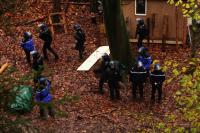 Gendarmerie auf im Wald