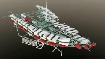 These are the lowest of the Asse complex's 13 levels. Only vaultsshown in red contain radioactive waste.