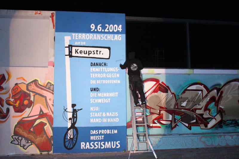 Das ~5x3 Meter große Bild in Leverkusen-Opladen