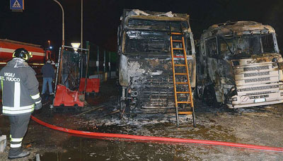 ALF-Brandanschlag zerstört Fleischlastwagen