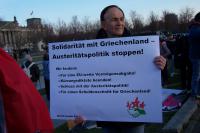 Solidarität mit Griechenland - Kundgebung Berlin