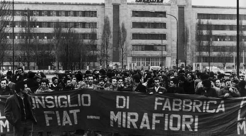 Operaistische Demo bei FIAT