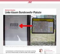 Linke klauen Bundeswehr-Plakate