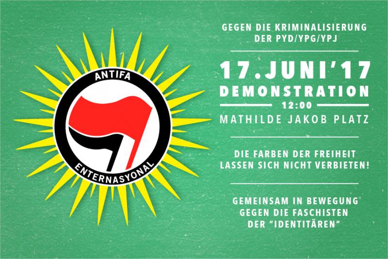 Demonstration: Antifaschismus kennt keine Grenzen - Solidarität mit Rojava!