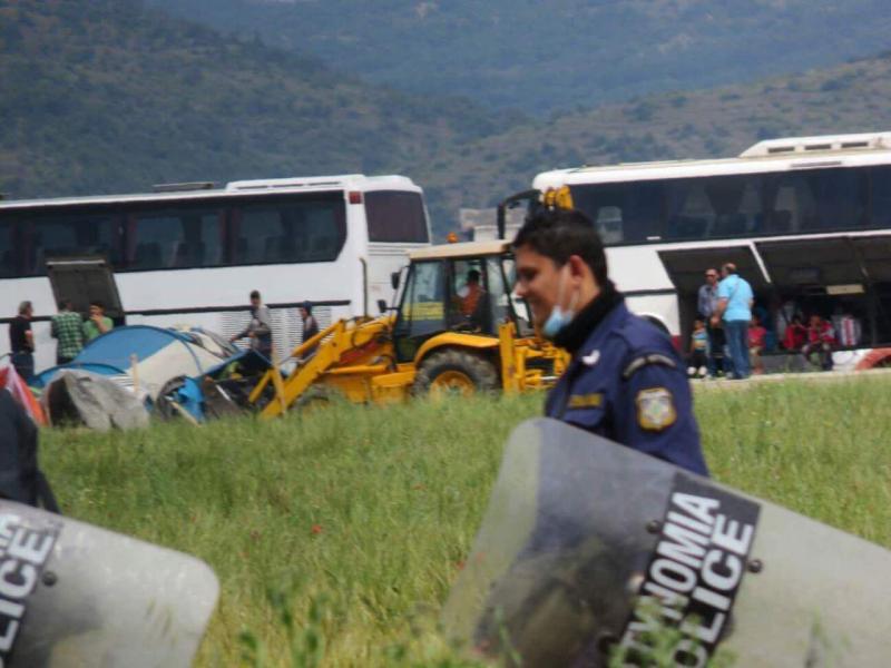 Eviction of Idomeni Camp 6