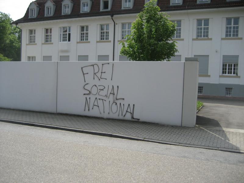 "Frei Sozial National" - Otto-Mayer-Straße Speyer