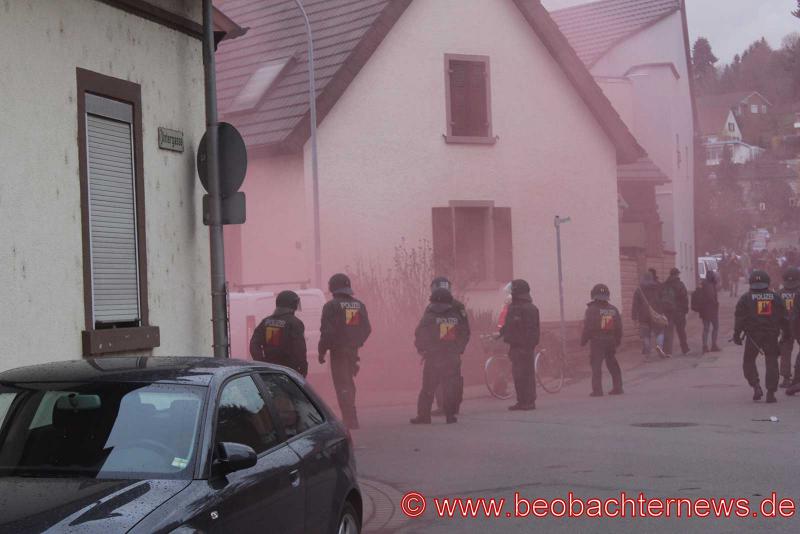 Widerstand gegen NPD Bundesparteitag in Weinheim 18