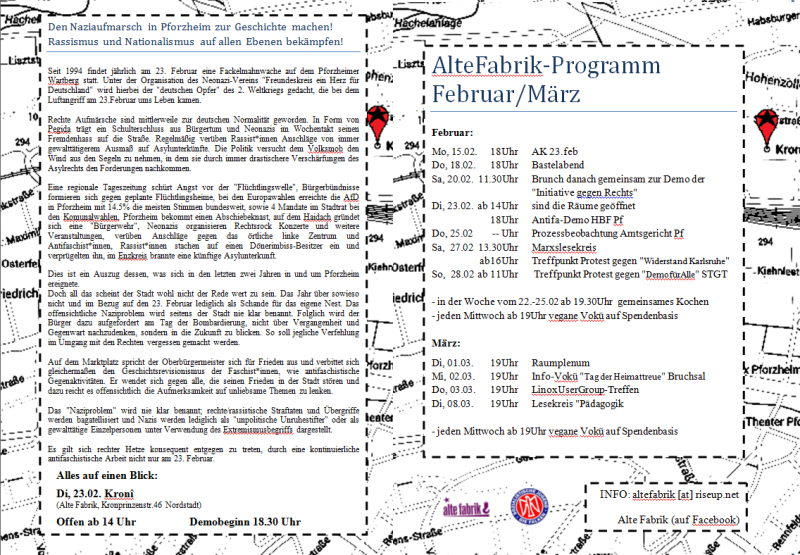 AlteFabrik-Programm Februar/März