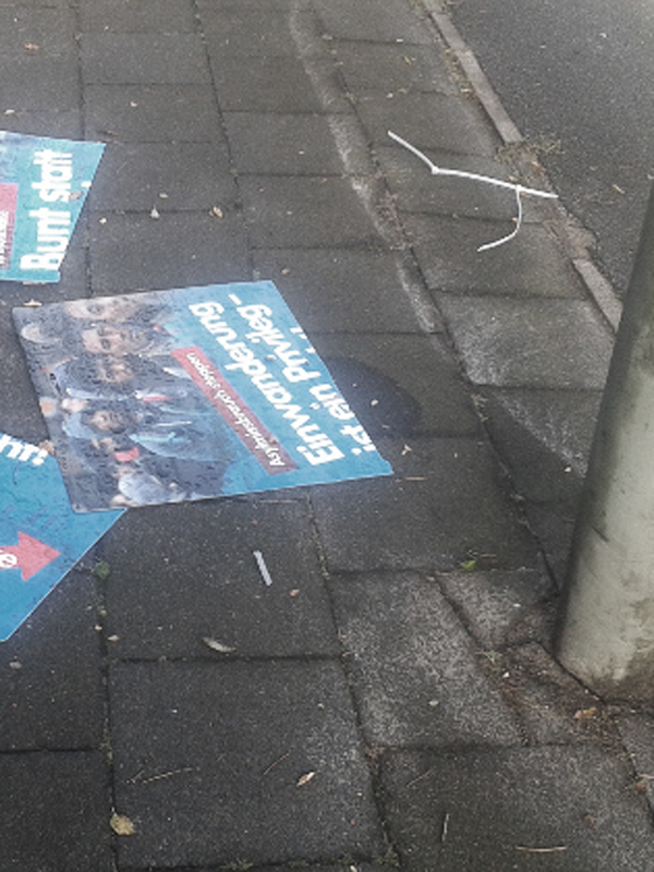 AfD-Wahlplakate