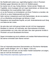 Facebookpost von "Die Recht Enzkreis"