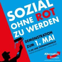 AfD-Plakat für den 1. Mai 2017