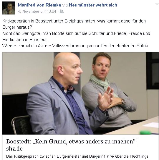 Riemke kritisiert AfD bzw. Alfa