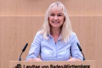 Kann die Aufregung um ihren rechten Mitarbeiter Grauf gar nicht verstehen: AfD-Abgeordnete Christina Baum.