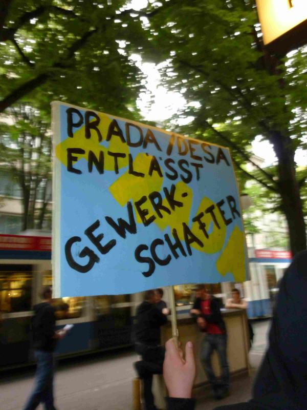 Prada entlässt Gewerkschafter