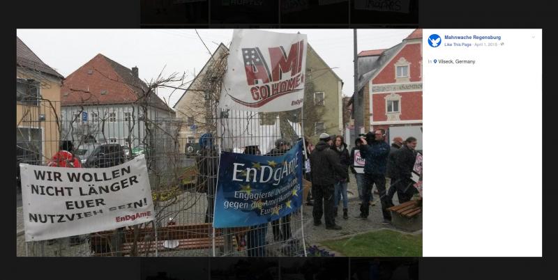 Mahnwache Regensburg: Endgame-Banner