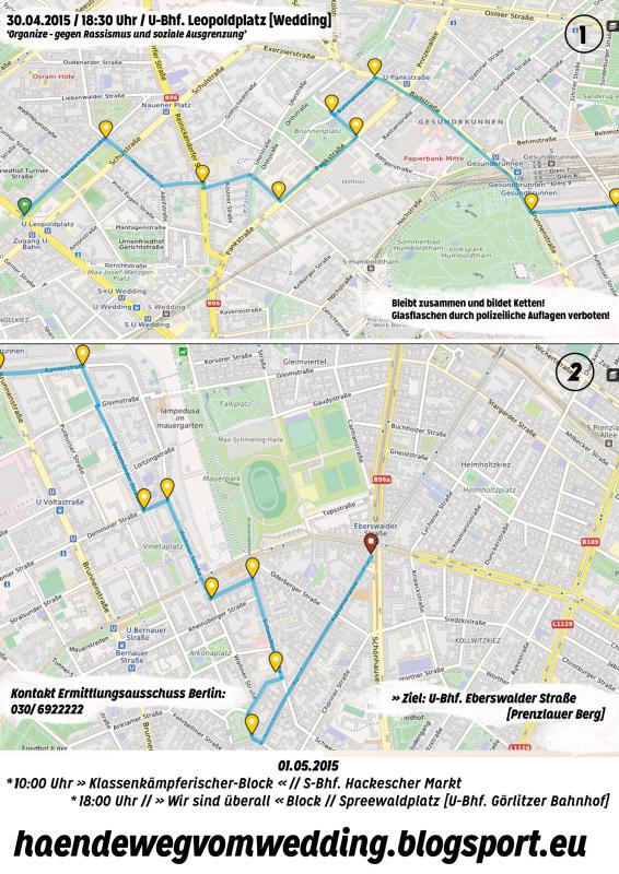 aktuelle Route für den 30.04.2015