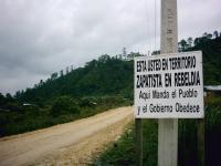 Zapatista-Schild