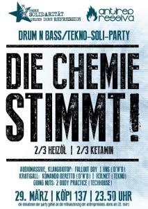 flyer soliparty die chemie stimmt