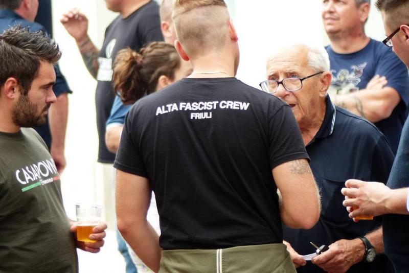 Eröffnung des CasaPound Sitzes "La Tenaca" in Gorizia am 19.09.2015(Foto: Bumbaca)