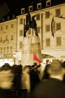 Rote Fahne am Bertoldsbrunnen