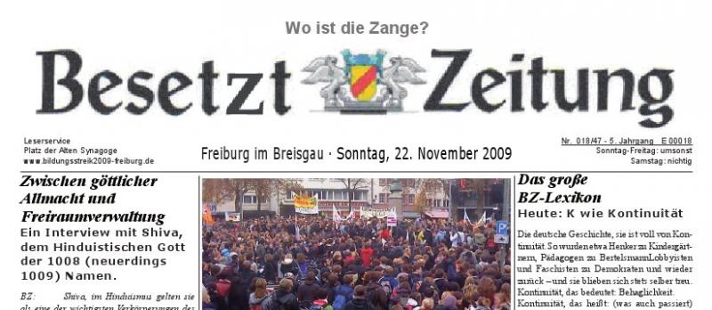 Besetzt Zeitung #17 (Banner)