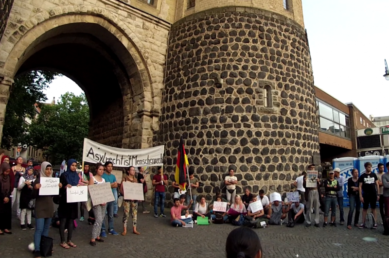 Kundgebung am Kölner Rudolfplatz