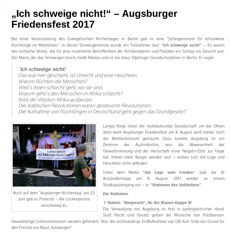 Screenshot von der BIA-Webseite